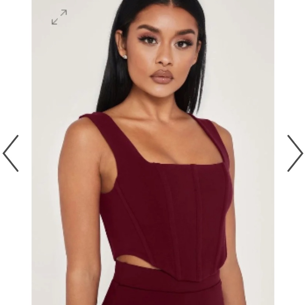 Meshki Burgundy Tank Top